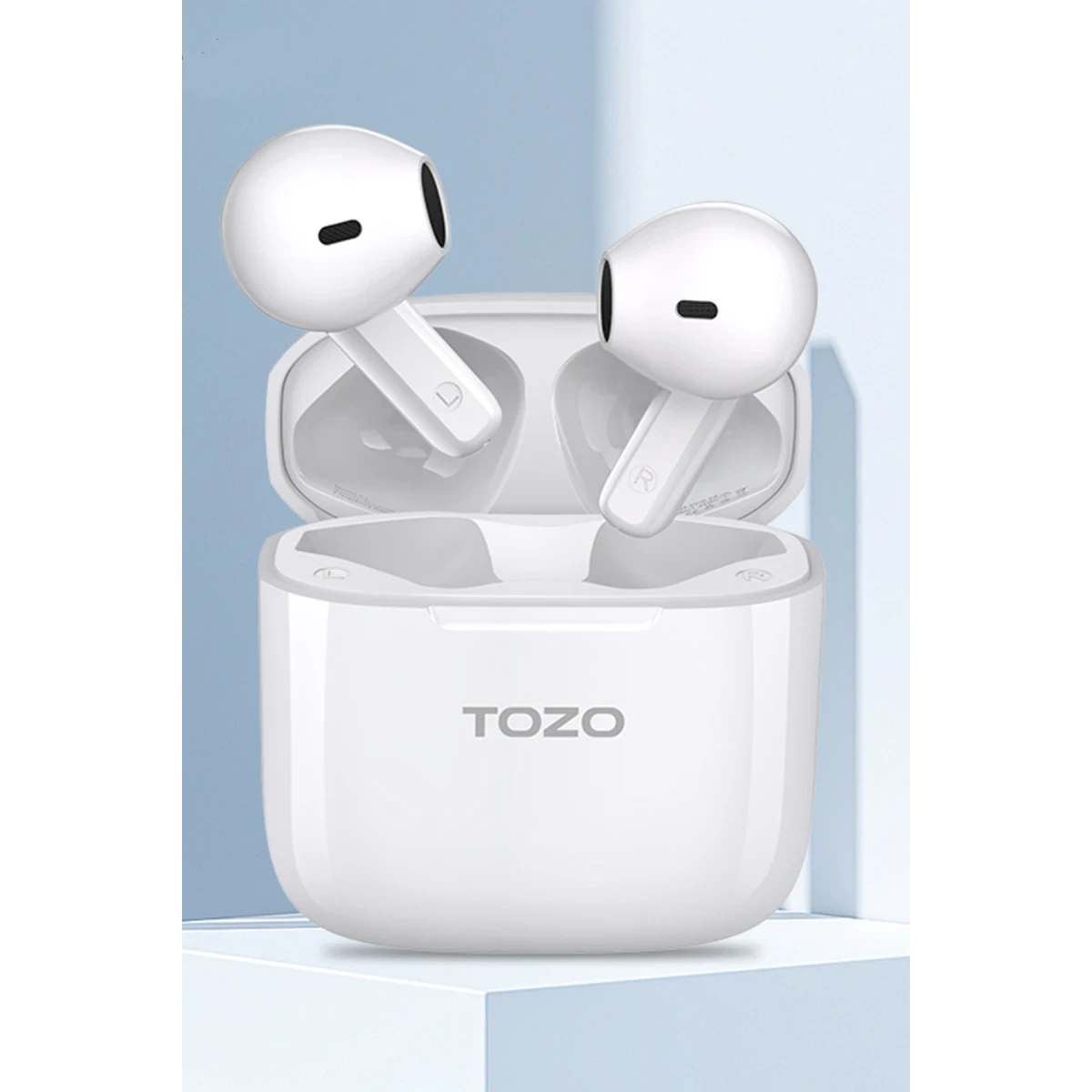 Tozo A3 Çağrı Gürültü Engelleyici Özellikli Ultra Hafif Bluetooth 5.3 Kablosuz TWS Airpods Kulaklık - Beyaz — görsel 5
