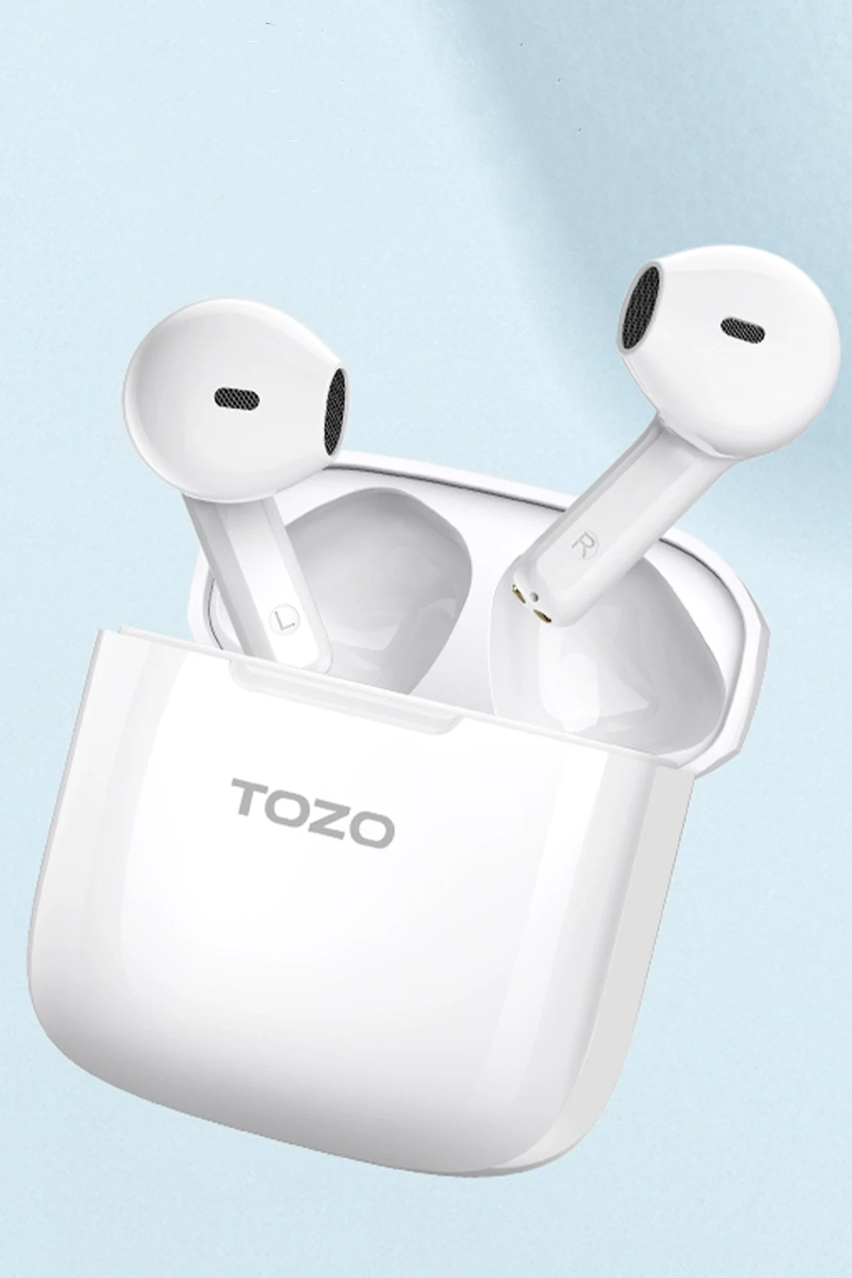 Tozo A3 Çağrı Gürültü Engelleyici Özellikli Ultra Hafif Bluetooth 5.3 Kablosuz TWS Airpods Kulaklık - Beyaz — görsel 2