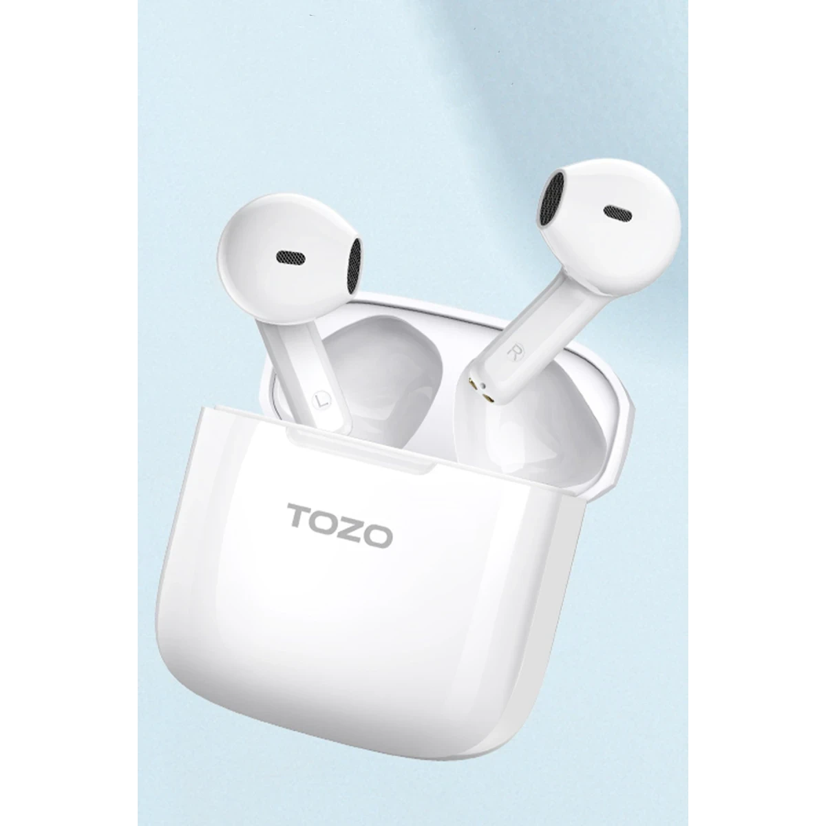 Tozo A3 Çağrı Gürültü Engelleyici Özellikli Ultra Hafif Bluetooth 5.3 Kablosuz TWS Airpods Kulaklık - Beyaz — görsel 6