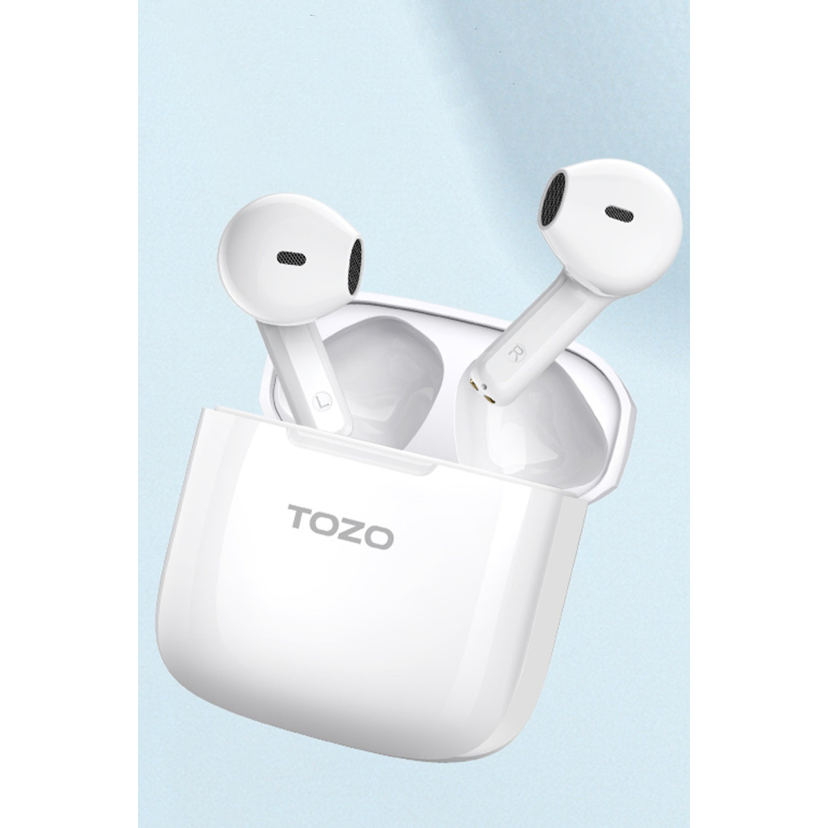 Tozo A3 Çağrı Gürültü Engelleyici Özellikli Ultra Hafif Bluetooth 5.3 Kablosuz TWS Airpods Kulaklık - Beyaz — görsel 10