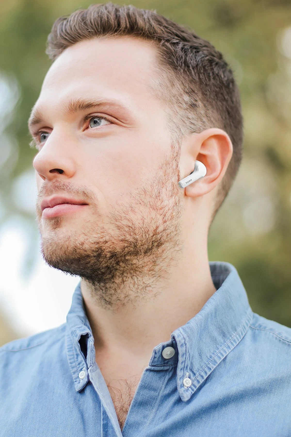 Tozo A3 Çağrı Gürültü Engelleyici Özellikli Ultra Hafif Bluetooth 5.3 Kablosuz TWS Airpods Kulaklık - Beyaz — görsel 4