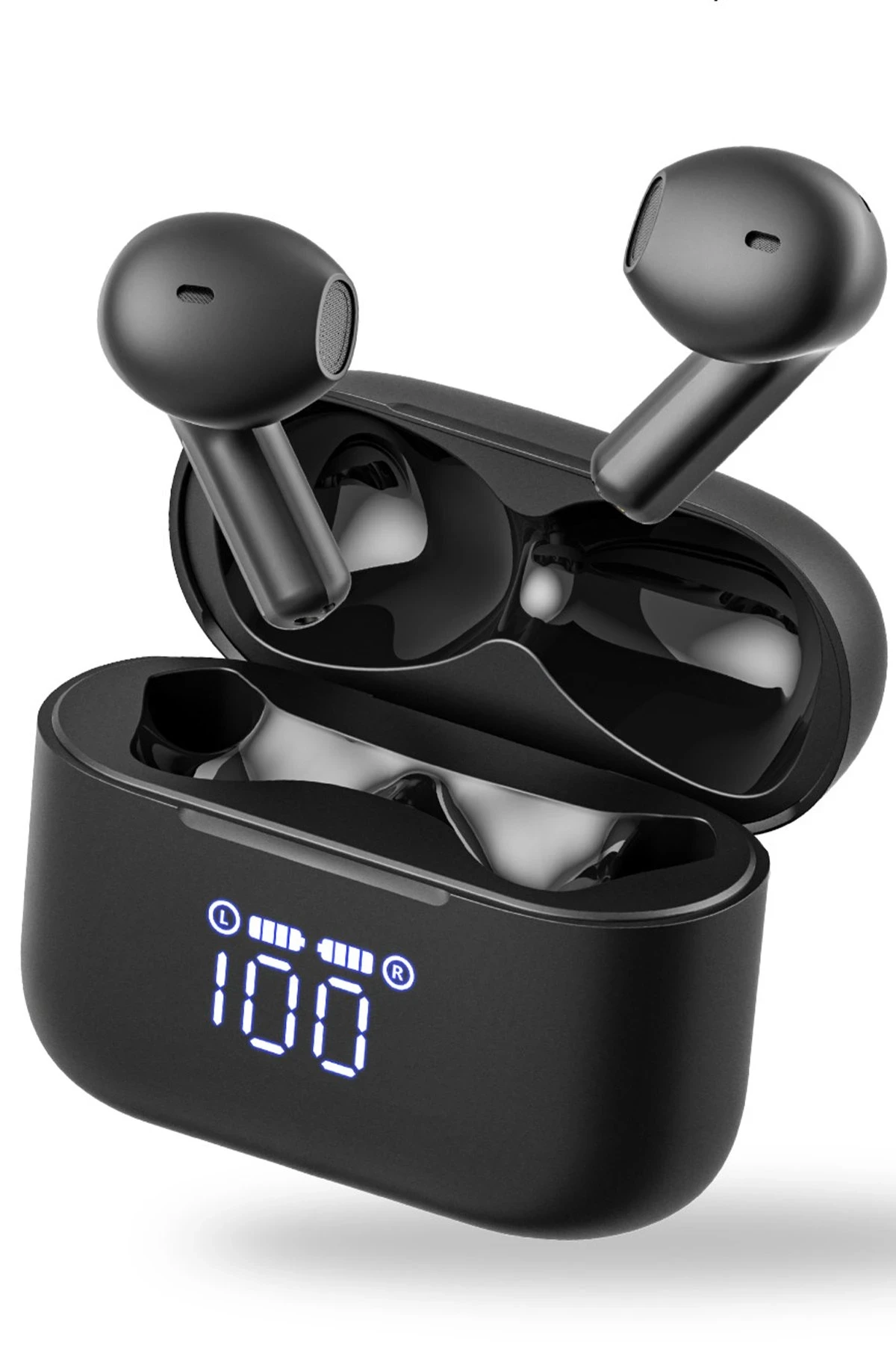 Tozo T21 Tonal Fits Dijital Şarj Göstergeli IPX8 Su Geçirmez 14.2mm Dinamik Sürücü Kablosuz TWS Airpods Kulaklık - Siyah — görsel 2