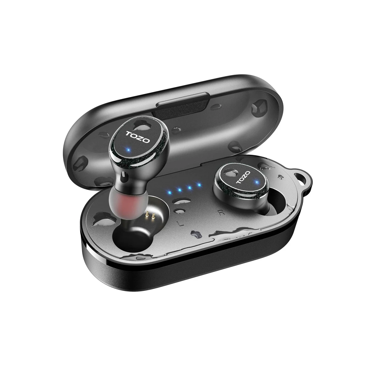 Tozo T10S Çağrı Gürültü Engelleyici Özellikli Ultra Hafif IPX8 Su Geçirmez Bluetooth 5.2 Kablosuz Airpods Kulaklık - Siyah — görsel 5