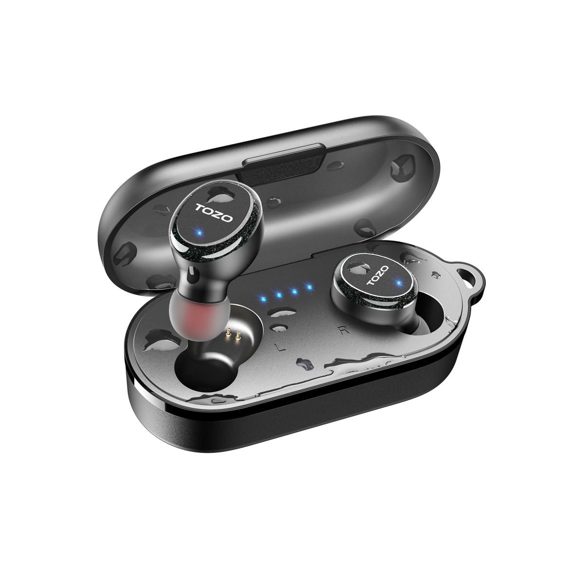 Tozo T10S Çağrı Gürültü Engelleyici Özellikli Ultra Hafif IPX8 Su Geçirmez Bluetooth 5.2 Kablosuz Airpods Kulaklık - Siyah — görsel 9