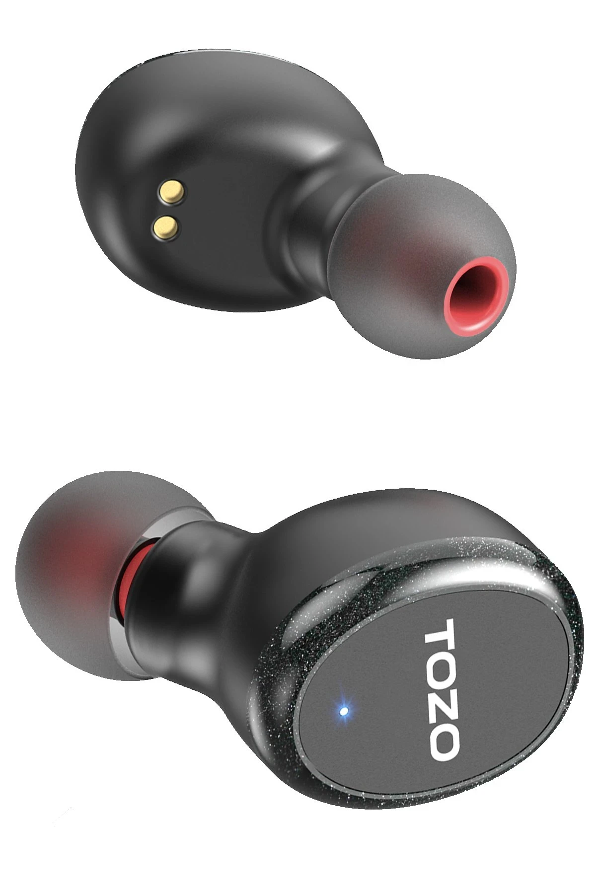 Tozo T10S Çağrı Gürültü Engelleyici Özellikli Ultra Hafif IPX8 Su Geçirmez Bluetooth 5.2 Kablosuz Airpods Kulaklık - Siyah — görsel 2