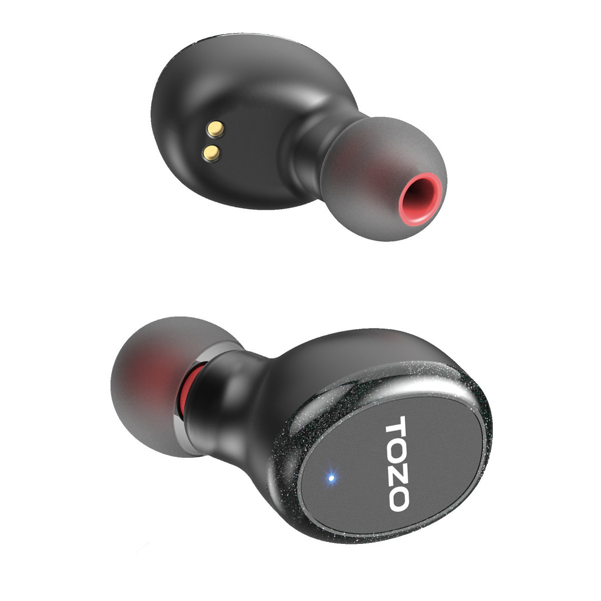 Tozo T10S Çağrı Gürültü Engelleyici Özellikli Ultra Hafif IPX8 Su Geçirmez Bluetooth 5.2 Kablosuz Airpods Kulaklık - Siyah — görsel 10