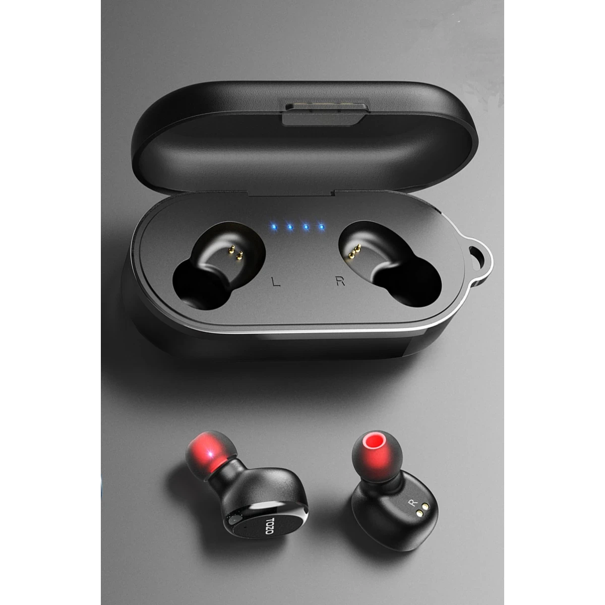 Tozo T10S Çağrı Gürültü Engelleyici Özellikli Ultra Hafif IPX8 Su Geçirmez Bluetooth 5.2 Kablosuz Airpods Kulaklık - Siyah — görsel 8