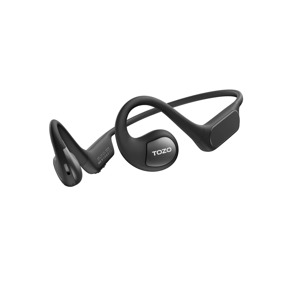 Tozo OpenReal IPX8 Su Geçirmez 16.2mm Dinamik Sürücü Bluetooth 5.3 Kablosuz TWS Airpods Kulaklık - Siyah — görsel 6