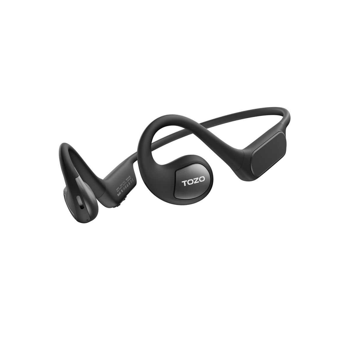 Tozo OpenReal IPX8 Su Geçirmez 16.2mm Dinamik Sürücü Bluetooth 5.3 Kablosuz TWS Airpods Kulaklık - Siyah — görsel 11