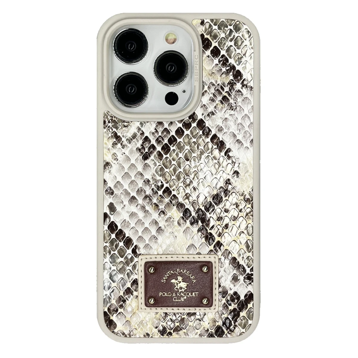 Santa Barbara Polo Racquet Club Apple iPhone 15 Pro Sagar Magsafe Kapak - Bej