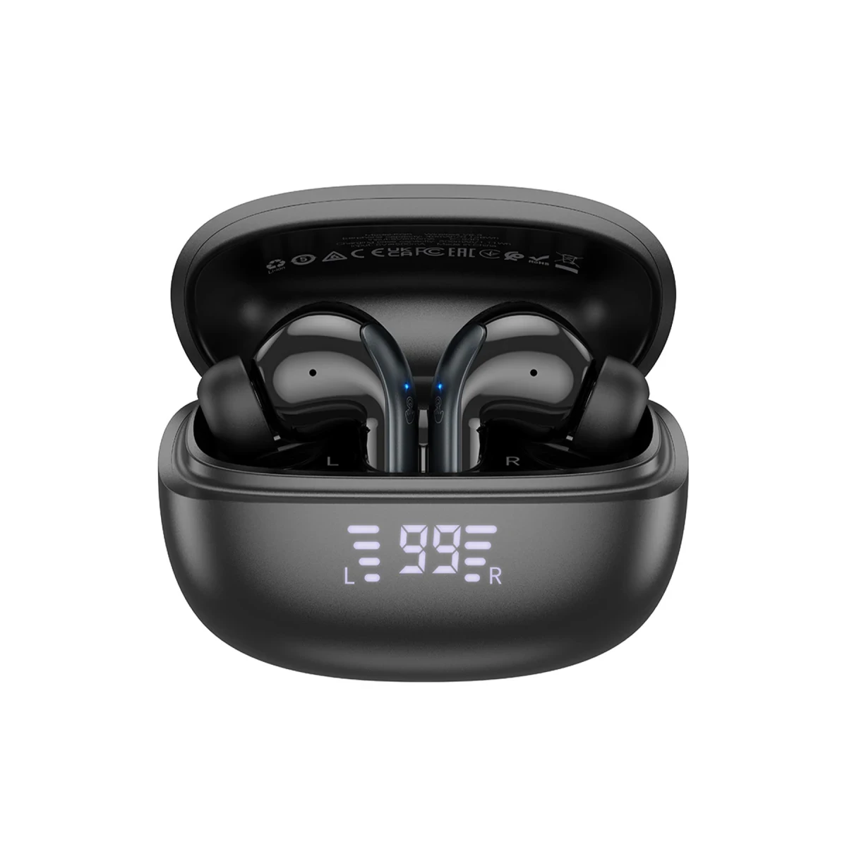 Hoco. EQ5 Energy Aktif Gürültü Engelleyici Özellikli Bluetooth 5.3 Kablosuz TWS Airpods Kulaklık - Siyah