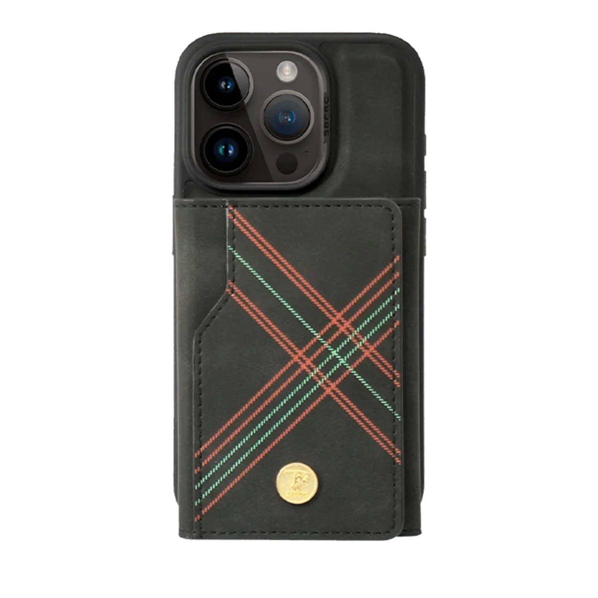 Santa Barbara Polo Racquet Club Apple iPhone 15 Pro Max Burke Manyetik Cüzdanlı Kapak - Siyah