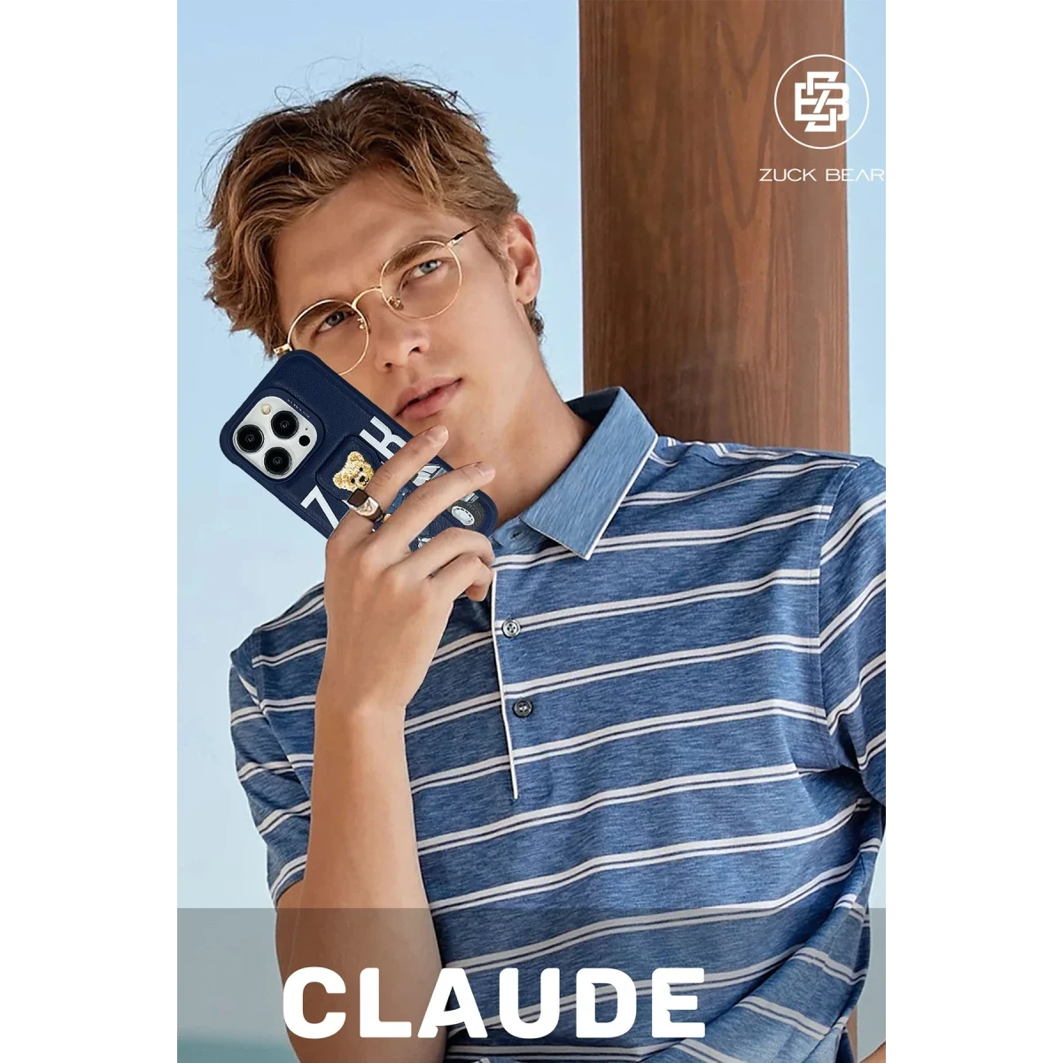 ZuckBear Apple iPhone 15 Pro Claude Standlı Kapak - Siyah