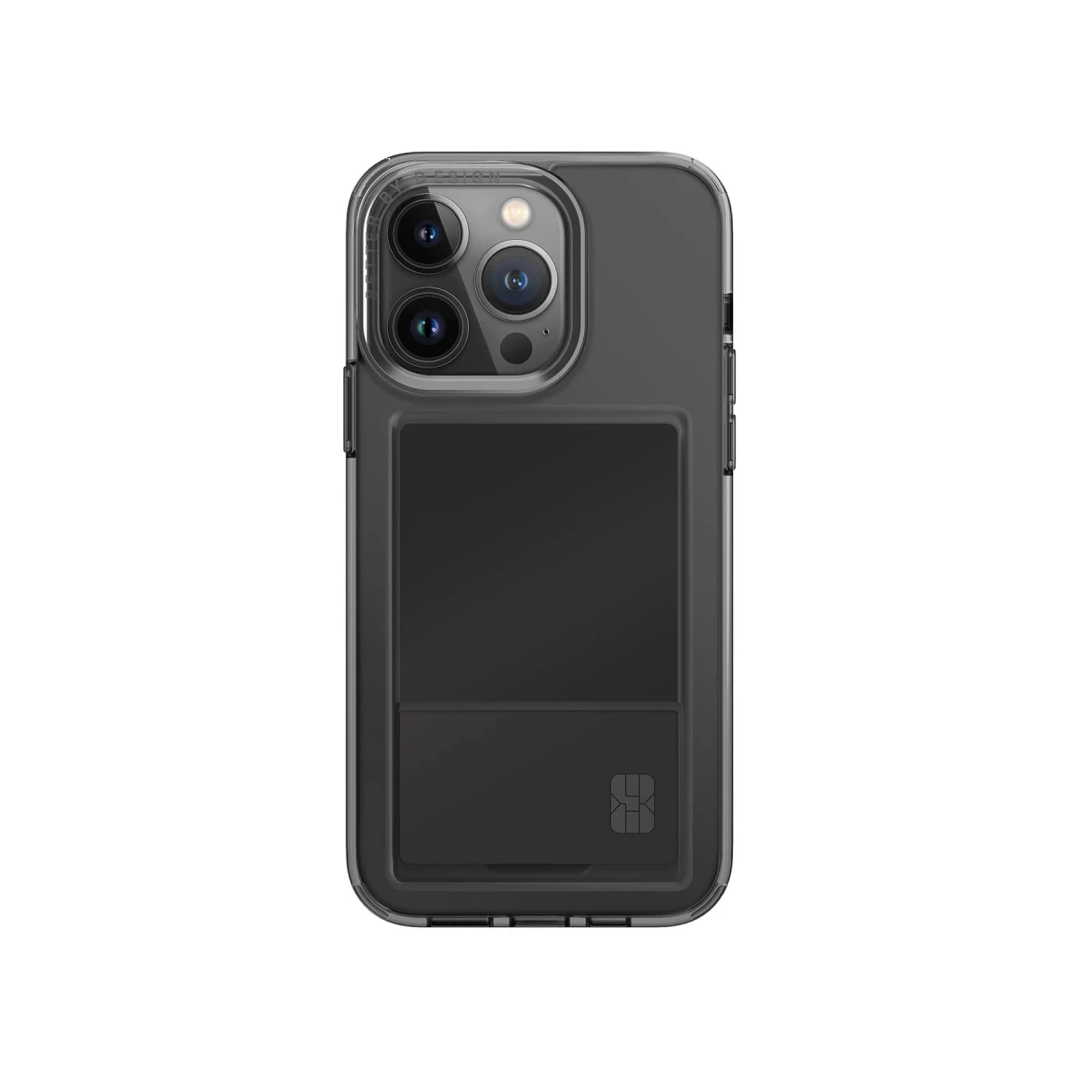 Uniq Apple iPhone 15 Pro Max Air Fender Kartvizitli Kapak - Füme