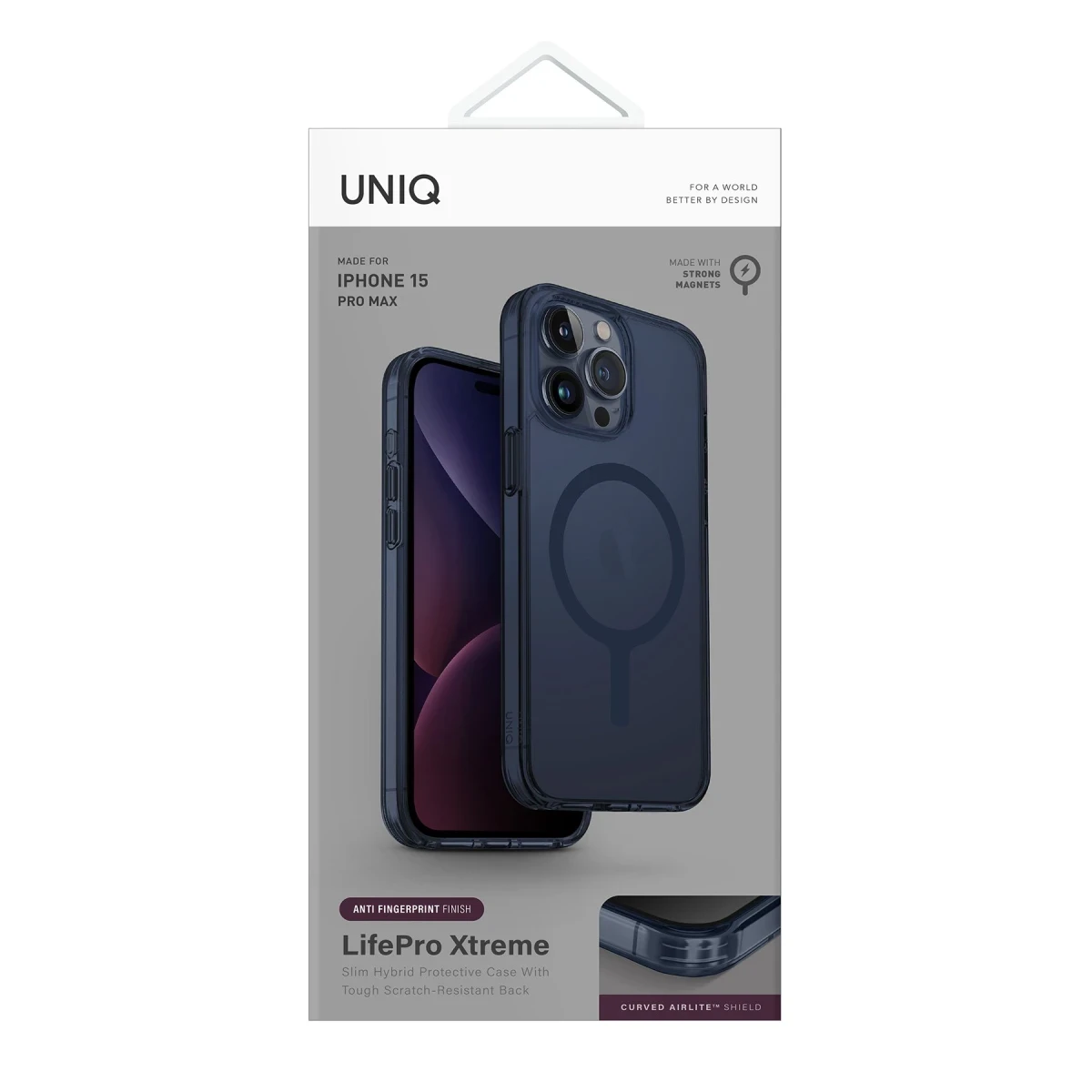 Uniq Apple iPhone 15 Pro LifePro Xtreme Magsafe Kapak - Mavi