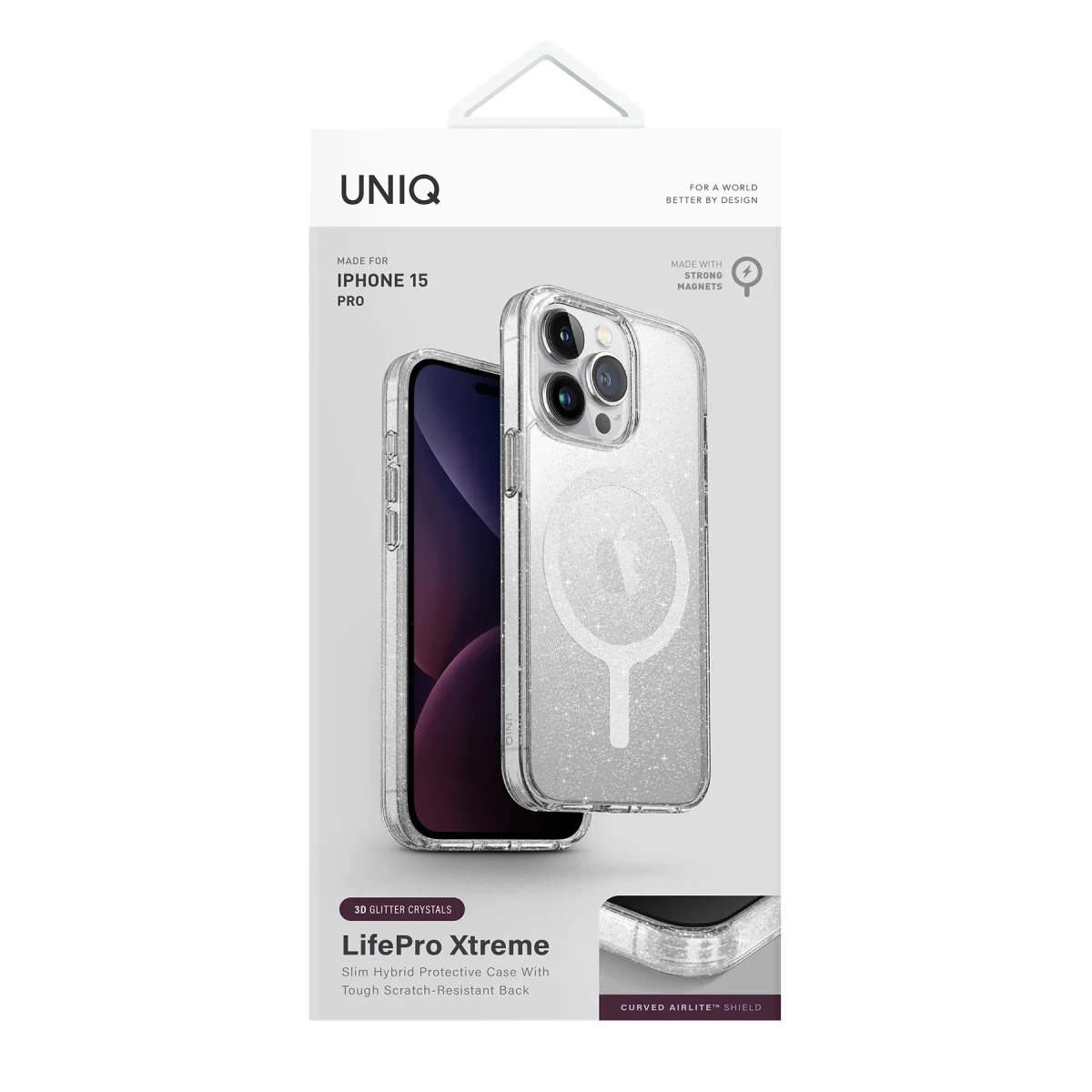 Uniq Apple iPhone 15 Pro Max LifePro Xtreme Magsafe Kapak - Simli
