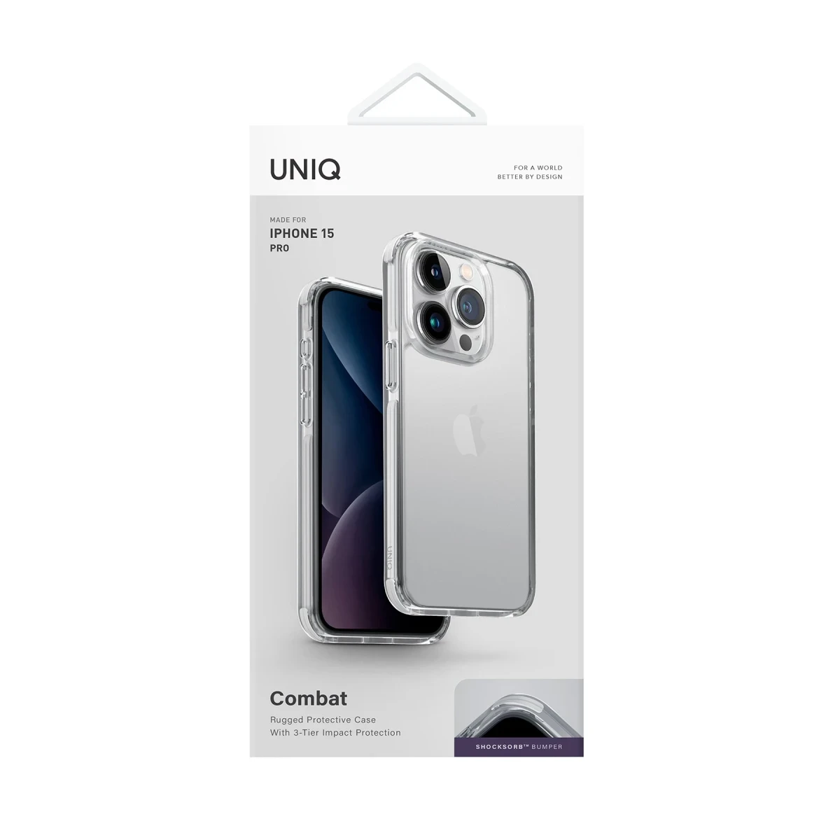 Uniq Apple iPhone 15 Pro Max Combat Kapak - Beyaz