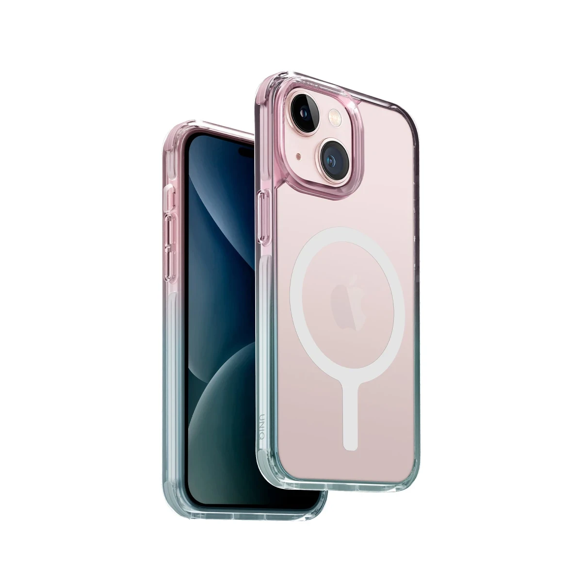 Uniq Apple iPhone 15 Combat Duo Magsafe Kapak - Pembe