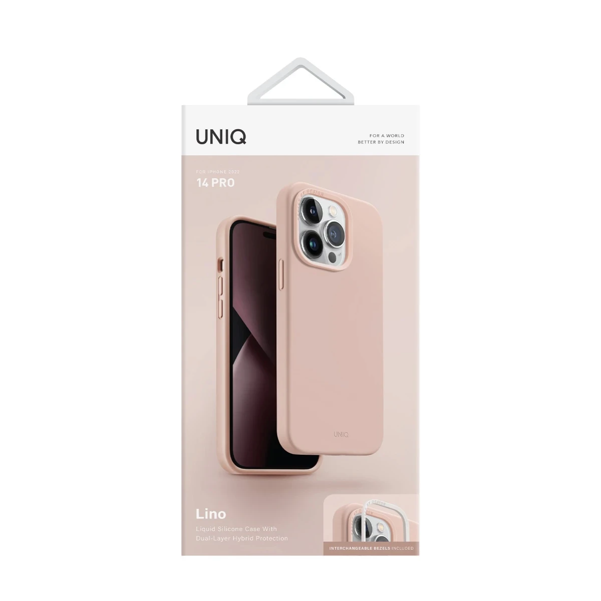 Uniq Apple iPhone 14 Pro Max Lino Hue Magsafe Kapak - Pembe