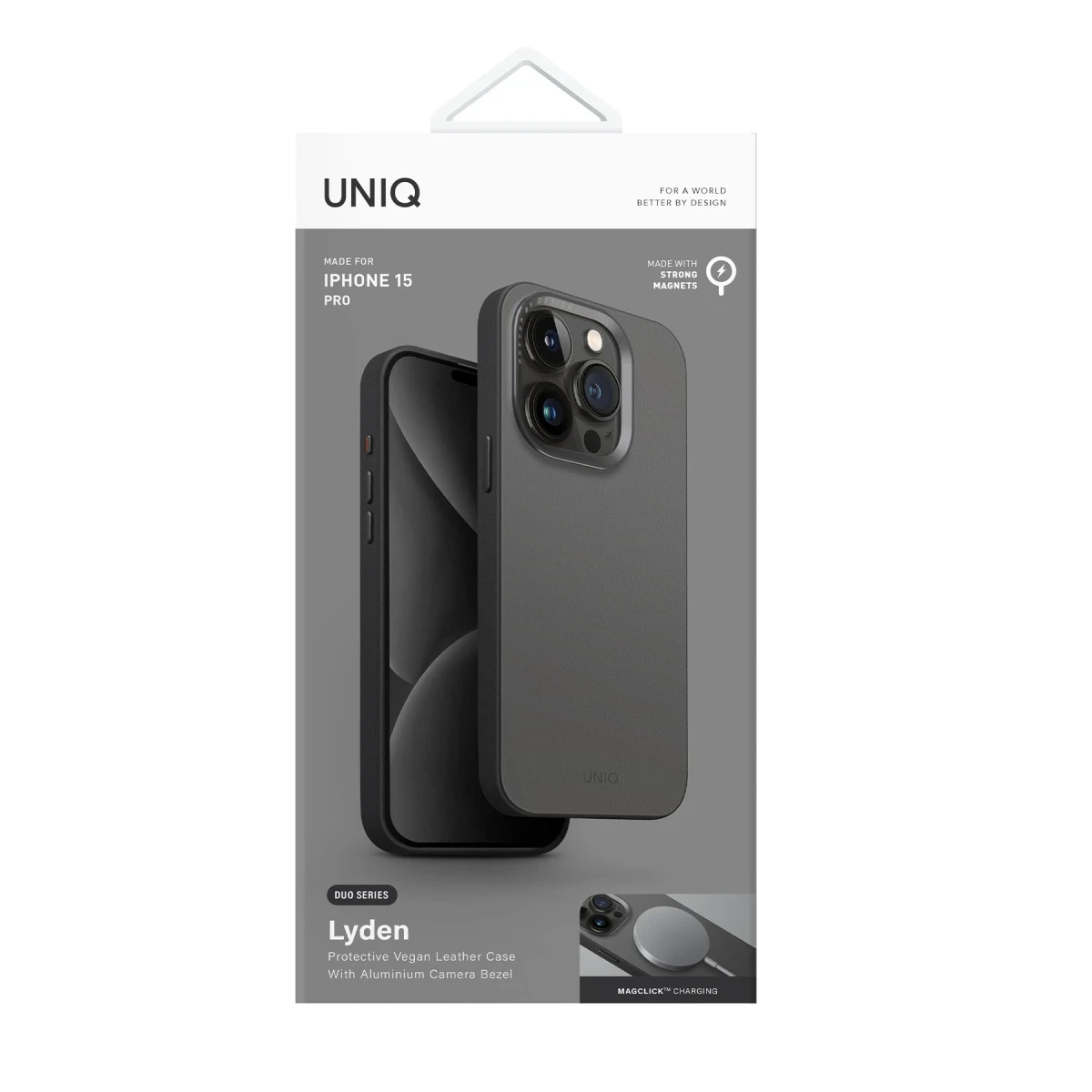 Uniq Apple iPhone 15 Pro Lyden DS Magsafe Kapak - Lacivert