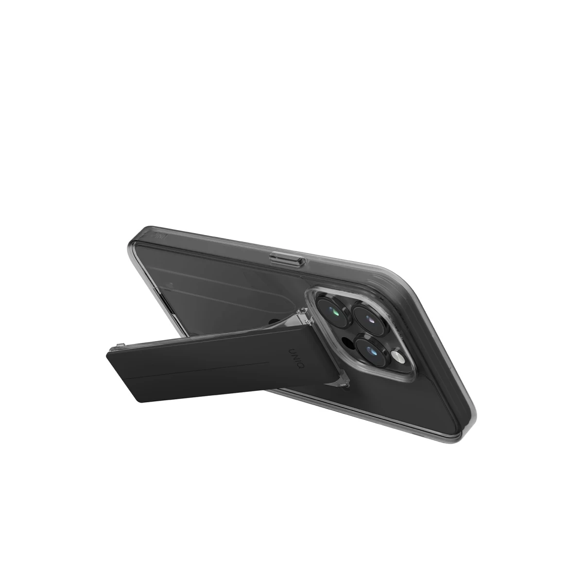Uniq Apple iPhone 15 Pro Heldro Mount Standlı Kapak - Siyah