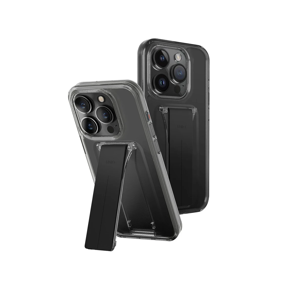 Uniq Apple iPhone 15 Pro Max Heldro Mount Standlı Kapak - Siyah