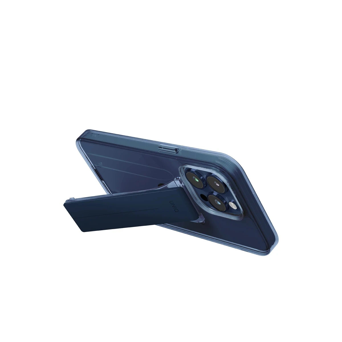 Uniq Apple iPhone 15 Pro Max Heldro Mount Standlı Kapak - Lacivert