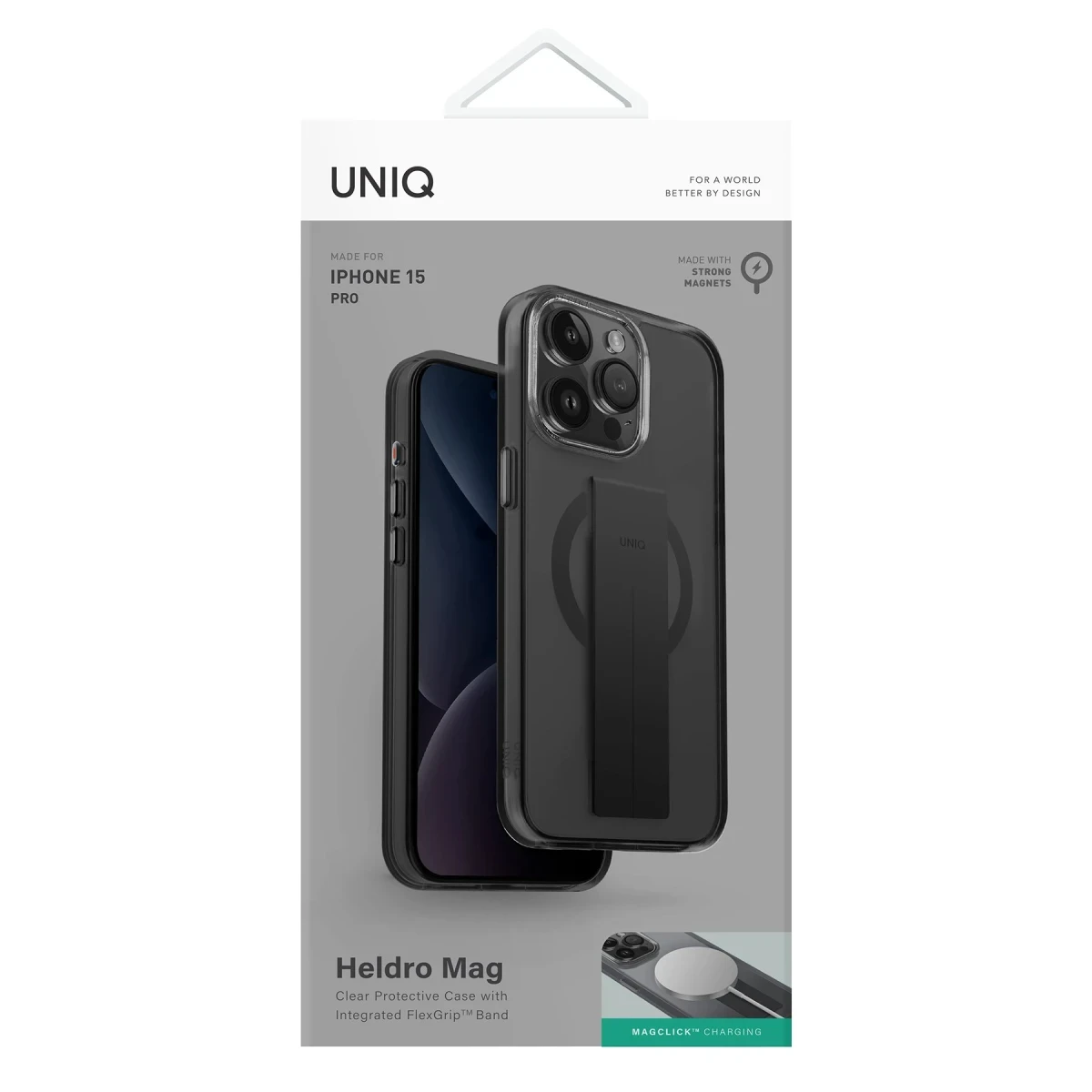 Uniq Apple iPhone 15 Pro Heldro Magsafe Kapak - Şeffaf