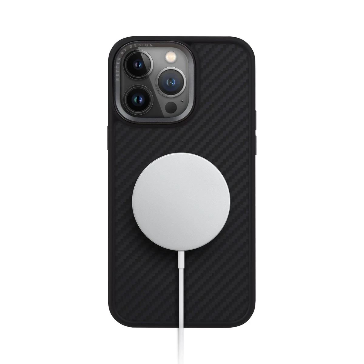 Uniq Apple iPhone 15 Pro Max Keva Karbon Magsafe Kapak - Siyah