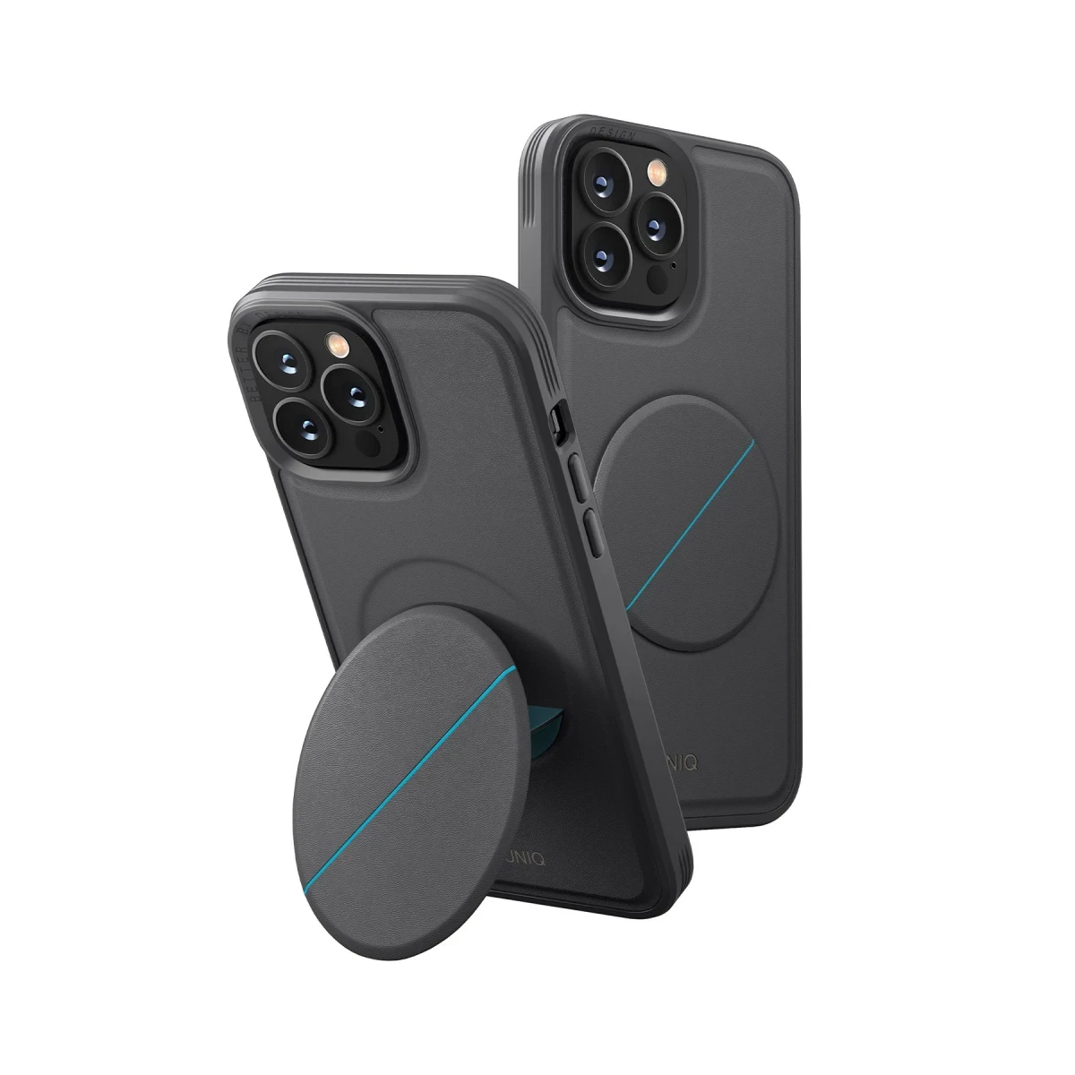 Uniq Apple iPhone 14 Pro Novo Standlı Kapak - Gri