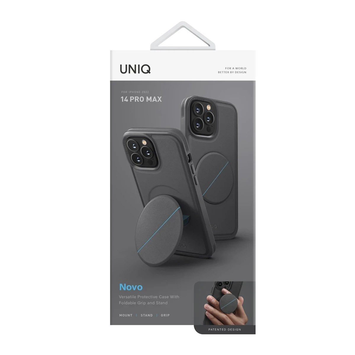 Uniq Apple iPhone 14 Pro Max Novo Standlı Kapak - Gri