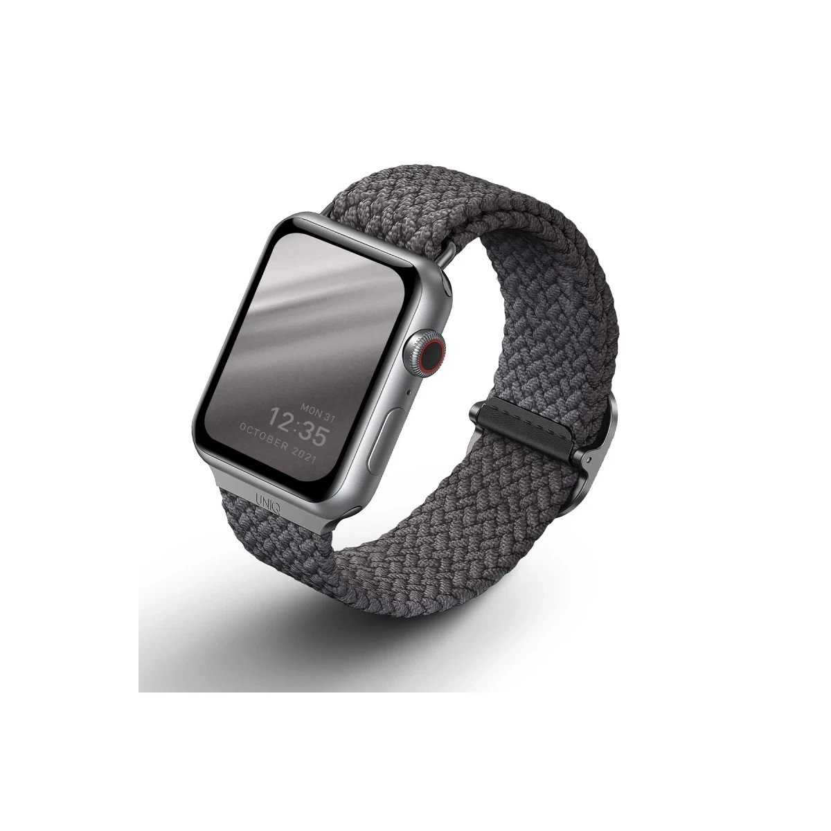 Uniq Apple Watch 41mm Aspen Örgülü Kordon - Gri