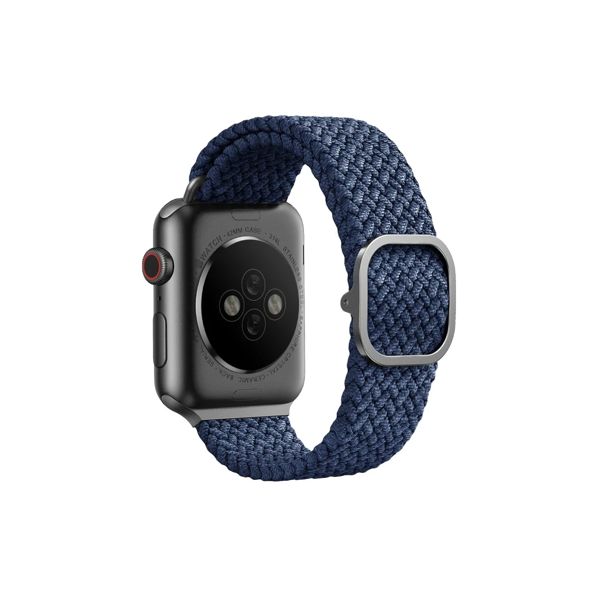 Uniq Apple Watch 41mm Aspen Örgülü Kordon - Mavi