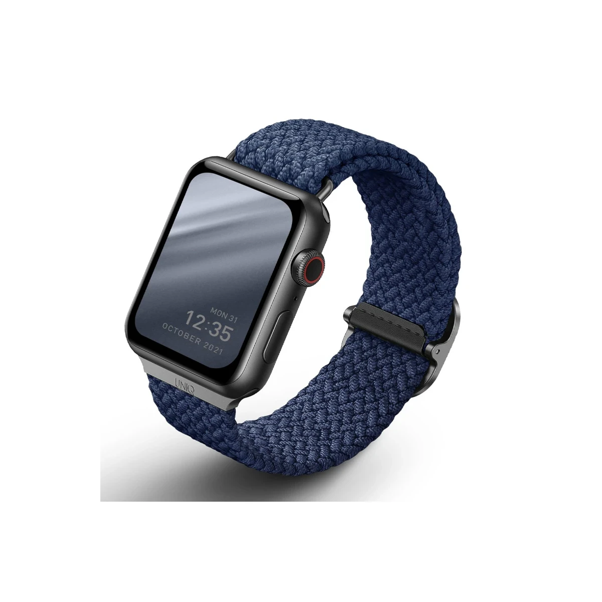 Uniq Apple Watch 41mm Aspen Örgülü Kordon - Mavi