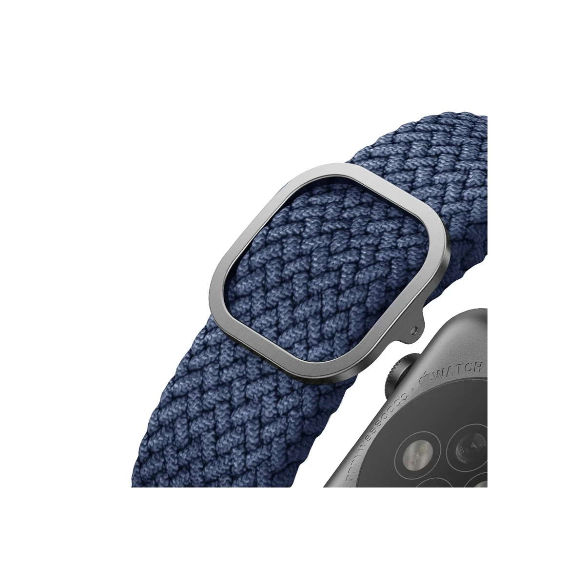 Uniq Apple Watch 41mm Aspen Örgülü Kordon - Mavi