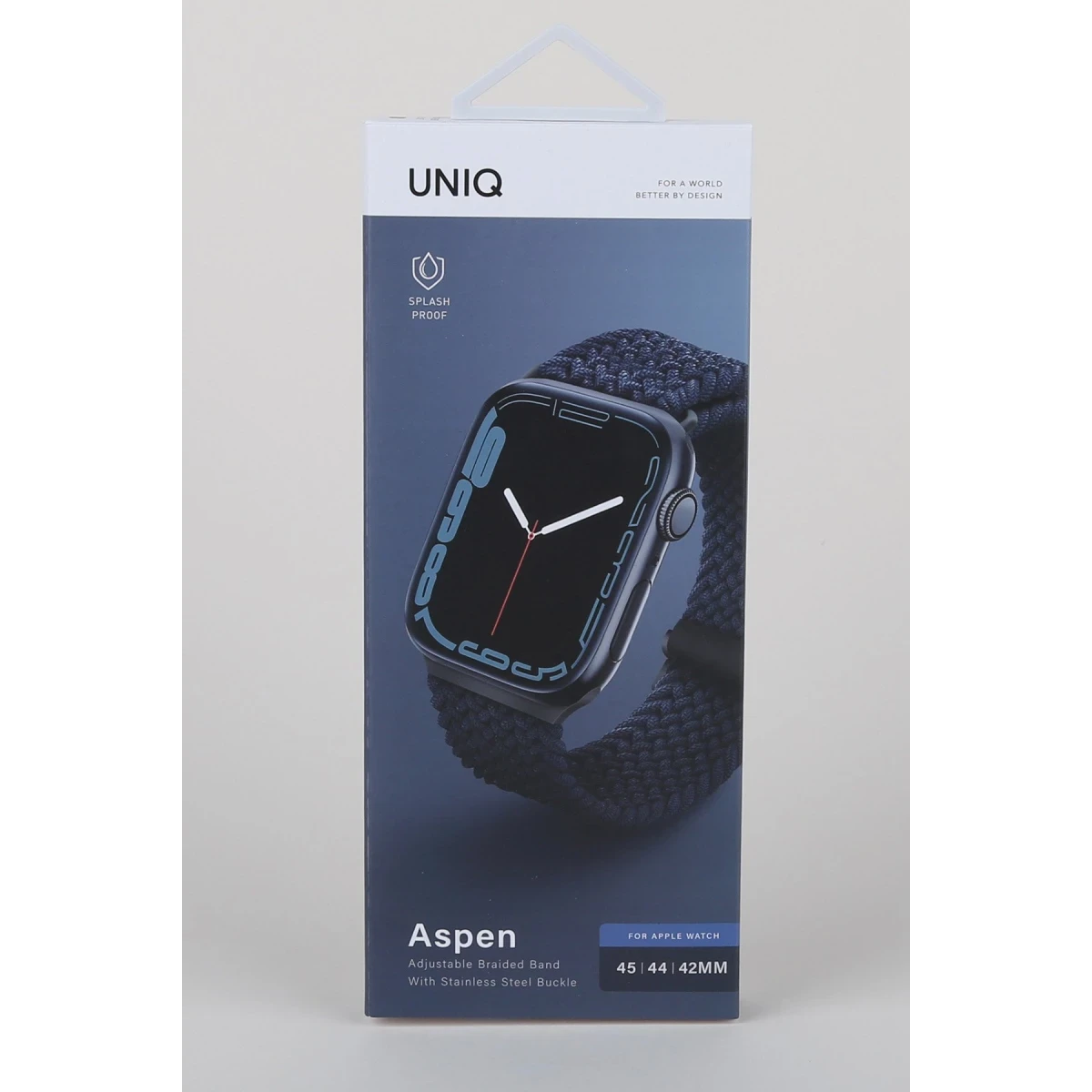 Uniq Apple Watch 41mm Aspen Örgülü Kordon - Mavi