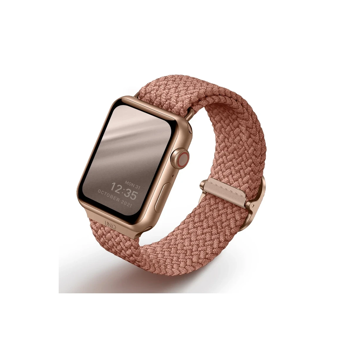 Uniq Apple Watch 41mm Aspen Örgülü Kordon - Pembe