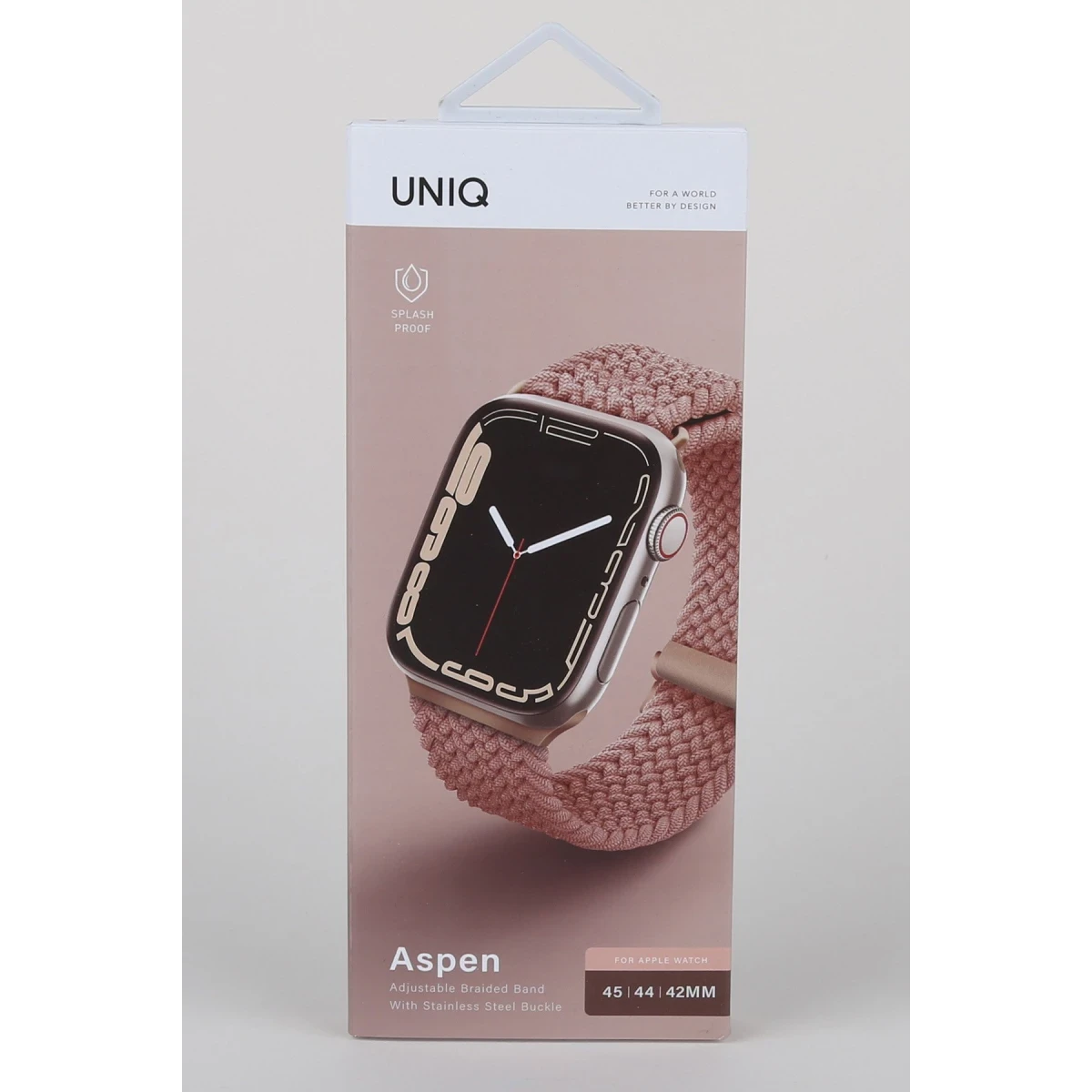 Uniq Apple Watch 41mm Aspen Örgülü Kordon - Pembe