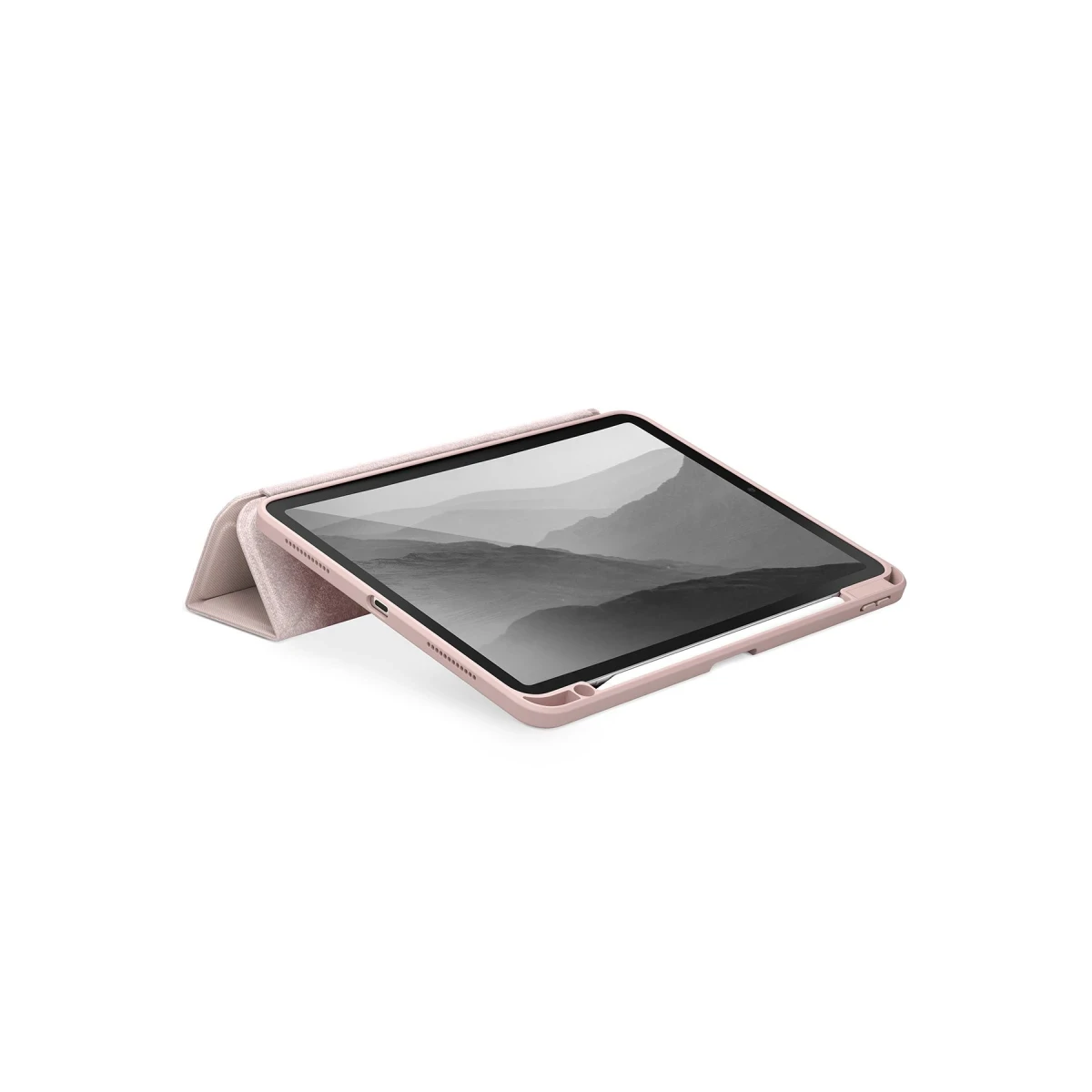 Uniq Apple iPad Air 13 (2024) Moven Standlı Tablet Kapak - Pembe