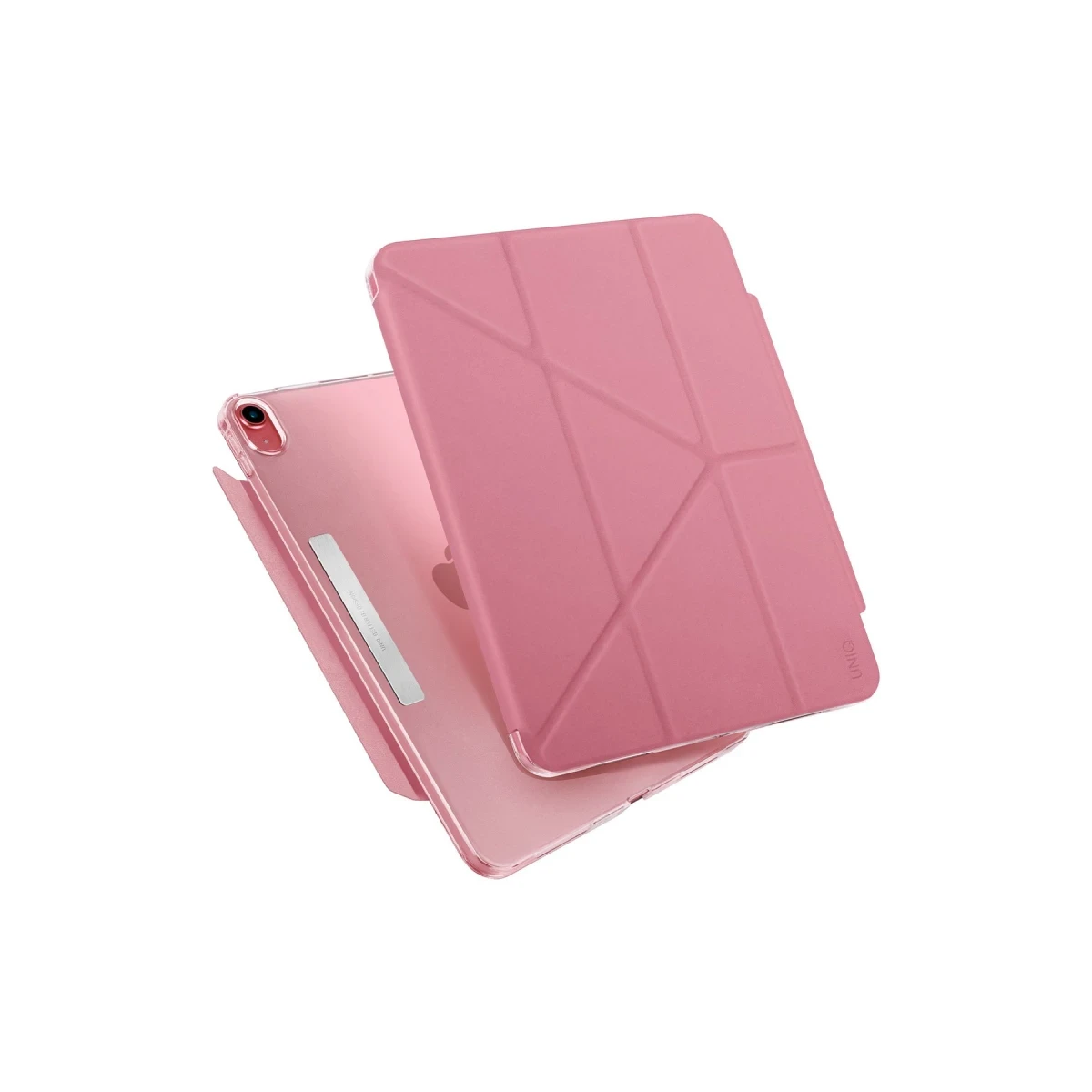 Uniq Apple iPad 2025 10.9 10.Nesil (A16) Camden Katlanabilir Tablet Kapak - Koyu Pembe