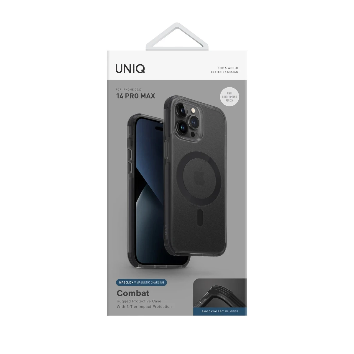 Uniq Apple iPhone 14 Pro Max Combat Magsafe Kapak - Siyah