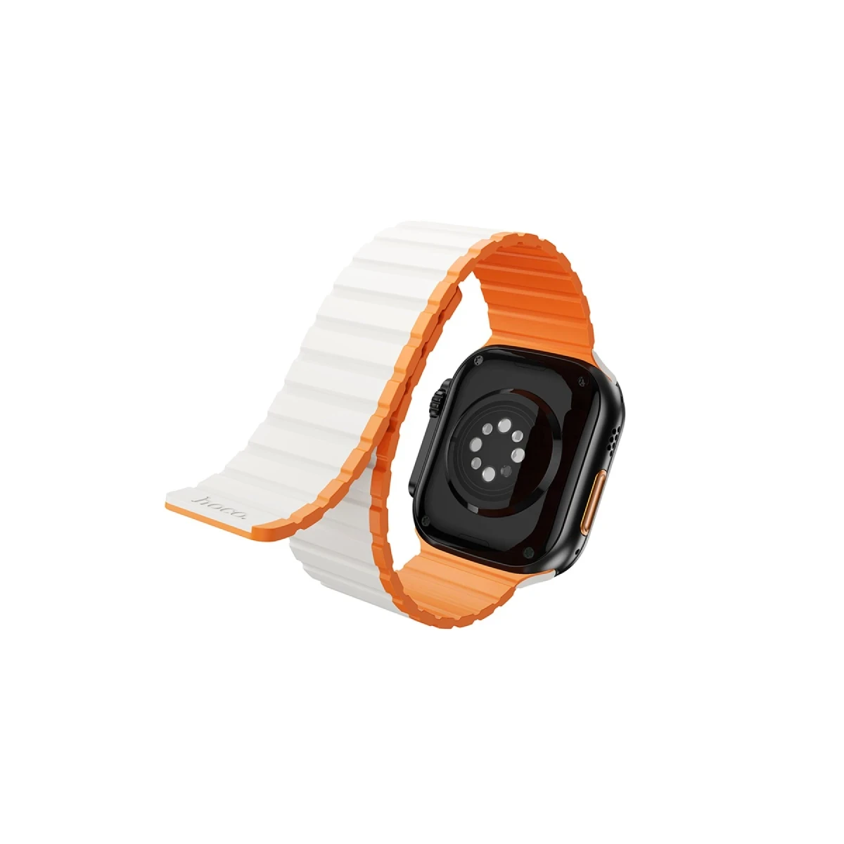 Hoco. Apple Watch 38mm AS102 Silikon Kordon - Yıldız Işığı-Turuncu