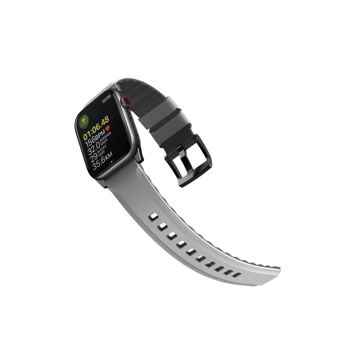 Uniq Apple Watch 41mm Linus Airosoft Silikon Kordon - Gri