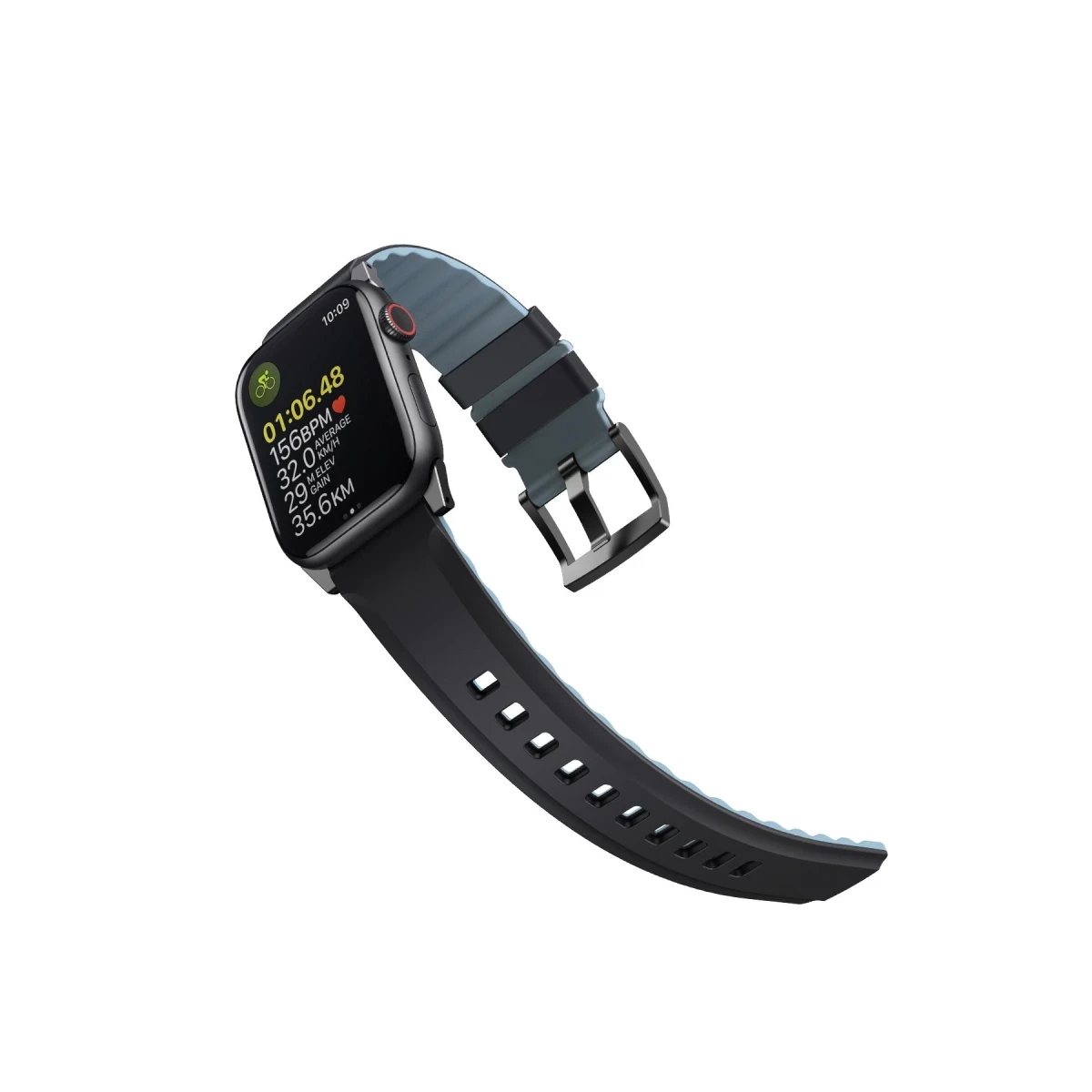 Uniq Apple Watch Ultra 49mm Linus Airosoft Silikon Kordon - Siyah