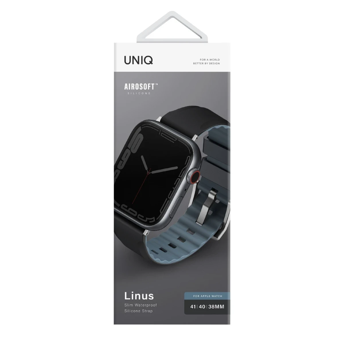 Uniq Apple Watch Ultra 49mm Linus Airosoft Silikon Kordon - Siyah