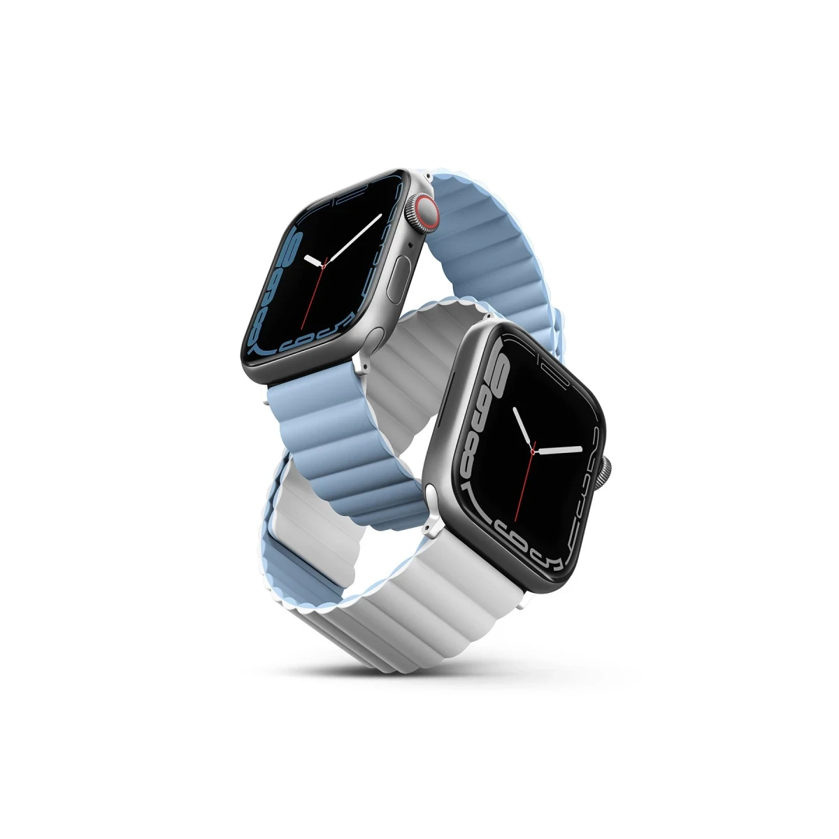 Uniq Apple Watch Ultra 49mm Revix Reversible Manyetik Kordon - Beyaz-Mavi