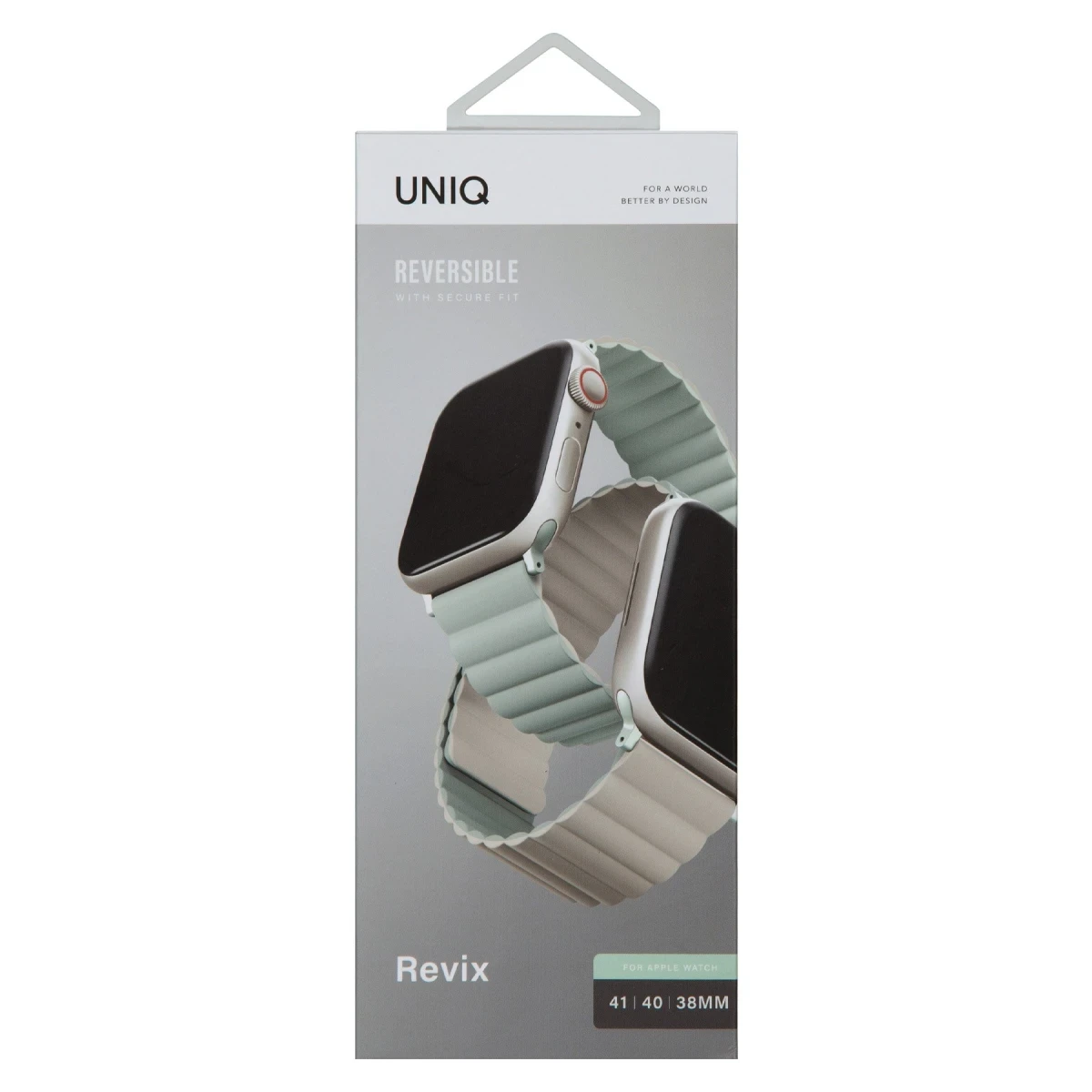 Uniq Apple Watch 41mm Revix Reversible Manyetik Kordon - Pembe-Bej