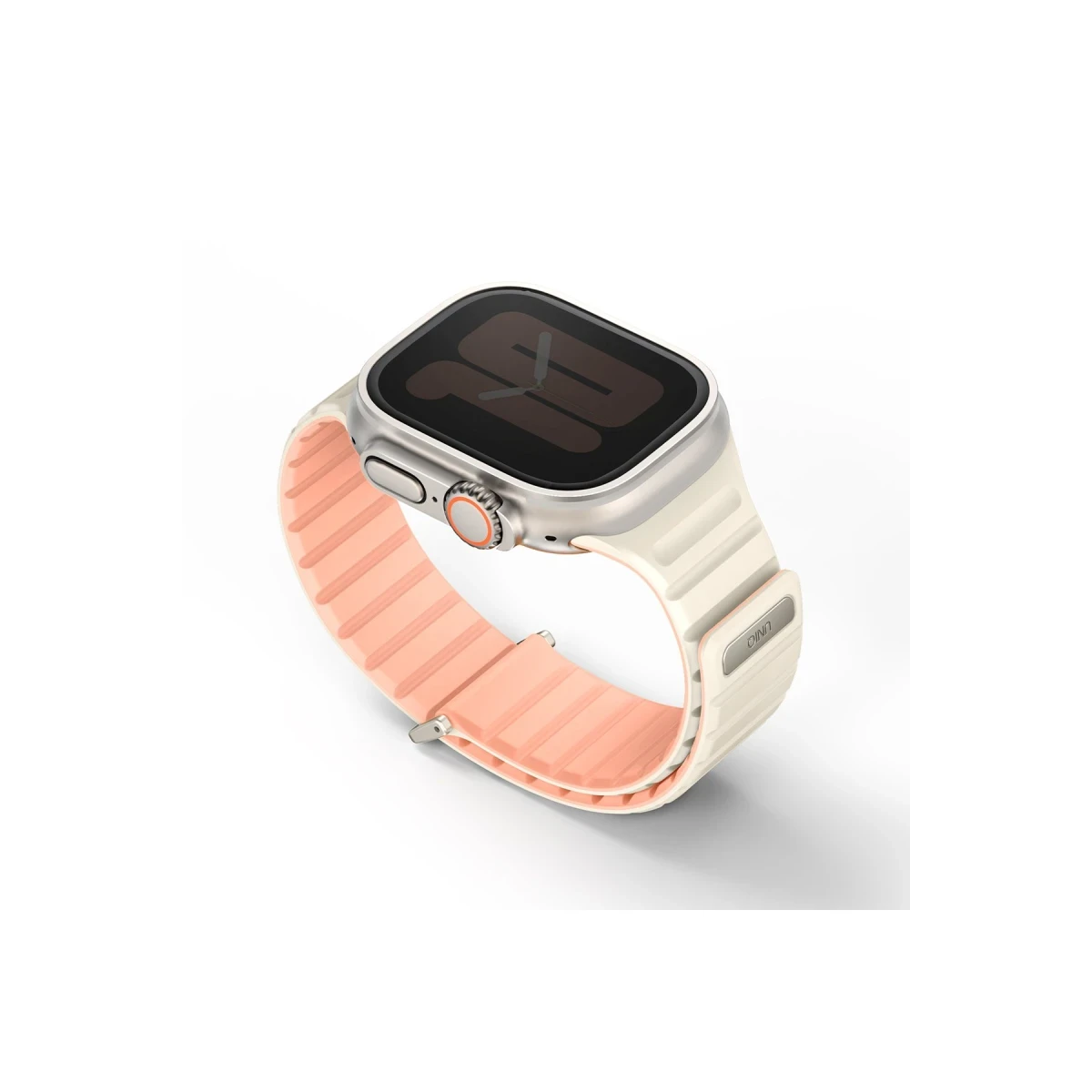 Uniq Apple Watch 41mm Revix Evo Reversible Manyetik Kordon - Pembe-Bej