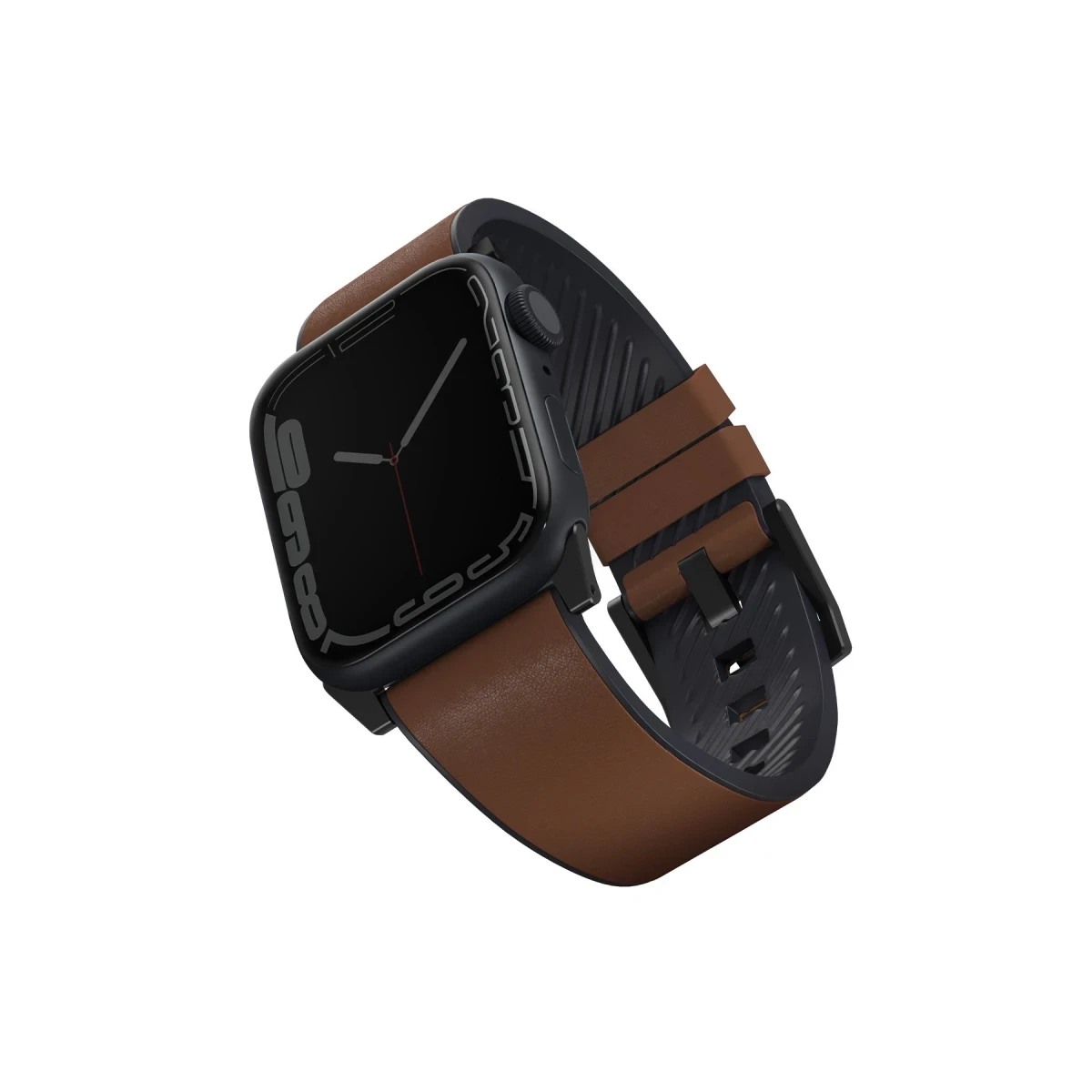 Uniq Apple Watch Ultra 49mm Straden Su Geçirmez Deri Kordon - Kahverengi