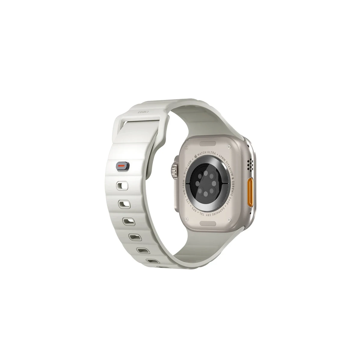 Uniq Apple Watch 41mm Stride FKM Silikon Kordon - Beyaz
